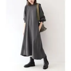 SLOBE IENA＊スローブイエナ＊ソフト起毛裏毛ロングワンピース