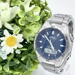 【稼働品】CASIO アナデジ 電波ソーラー WVA-M640 カシオ