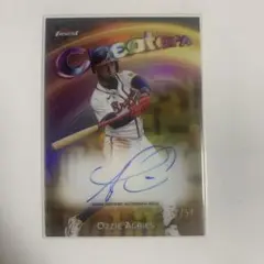 topps OZZIE ALBIES auto 17/50