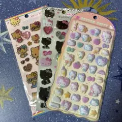 サンリオ　ハローキティ コットンパフィー　キラキララインストーンシール