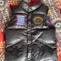 ダブルビー　ダウンベスト　リバーシブル110極美品