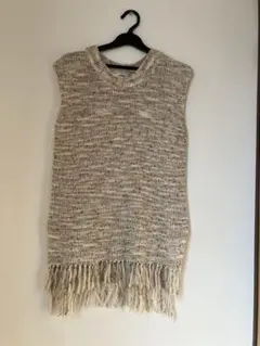 MURUA フリンジ付きノースリーブセーター