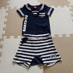 BABYDOLL セーラー襟セットアップ 70㎝
