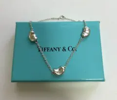 TIFFANY & Co. シルバーネックレス トリプルビーンズ 3連