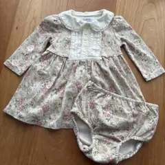 美品Ralph Lauren 花柄ワンピース ブルマ付 3M 60 70結婚式