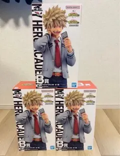 ヒロアカ 一番くじ 紡ぐ力B賞 爆豪勝己豪華3体セット！