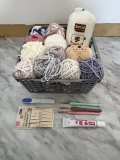 多色アクリル毛糸と道具セット