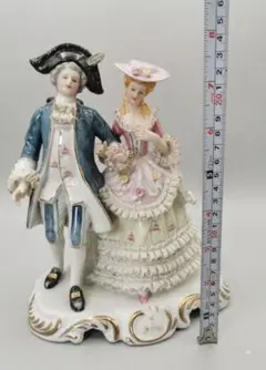 ヴィンテージ ゴールドクレスト 磁器製 フィギュリン 夜会の貴婦人と紳士 ゴールドクレスト 磁器製 ヴィンテージ フィギュリン 夜会の貴婦人と