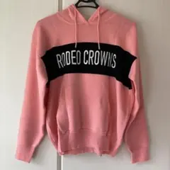 ロデオクラウンズ ニット パーカー ピンク
