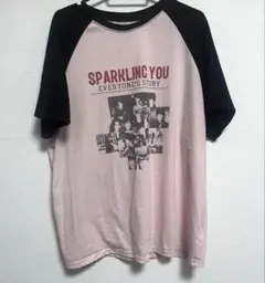 SHEIN Dazy ピンク/黒 グラフィックTシャツ Lサイズ
