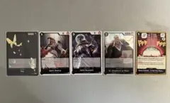 【サービスオリパ付き】英語版ワンピースカード 黒イム 五老星 デッキパーツ