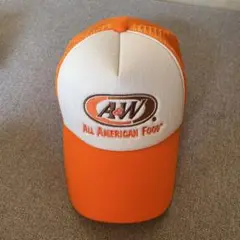 A&W メッシュキャップ オレンジ