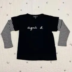 アニエスベー　ロゴ長袖カットソー