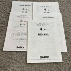 2026年最新】Sapix 入室テスト 新4年 11月の人気アイテム - メルカリ