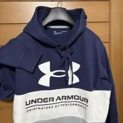 美品/サイズXL/アンダーアーマー/coldgear裏起毛/スエットパーカー