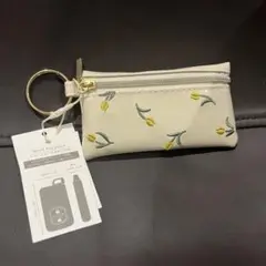 【新品未使用品】スマートキーポーチ　チューリップ　キーケース