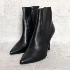 DIANA ダイアナ ショートブーツ サイドジップ レザー【25cm】黒 - メルカリ
