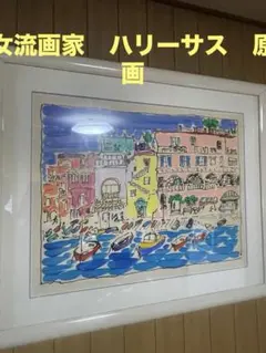 希少】フィレンツェ☆ FIRENZE☆鈴木マサハル☆直筆サイン☆油絵画