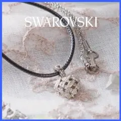 ★週末セール★SWAROVSKI ハート型ペンダント ネックレス　チェーン交換のサムネイル