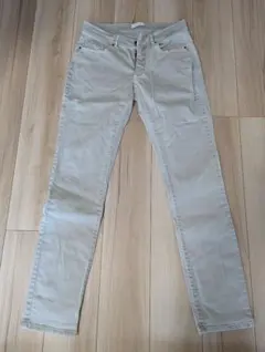 【ZARA MAN】ストレッチ　テーパード　　チノパンツ　ベージュ　USA32