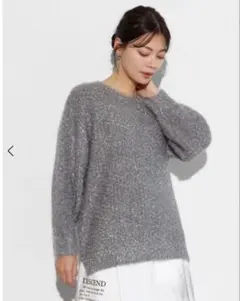 スコットクラブ　ラメボリュームニット