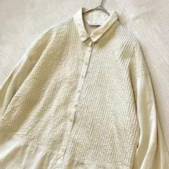 576 ヤッコマリカルド 総ピンタック 長袖 シャツ ブラウス ピンク