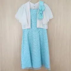 美品 ジュネビビアン ワンピース ドレス セット ミントグリーン M フォーマルのサムネイル