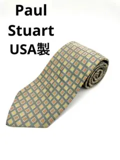ポールスチュアート Paul Stuart ネクタイ USA製 シルク100%