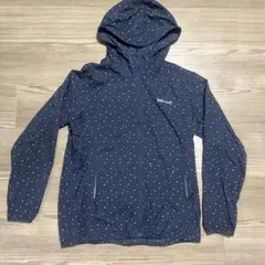 Marmot ネイビー 幾何学模様 マウンテンパーカー JP L