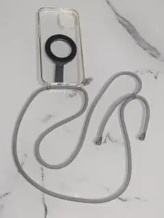 iPhone用ソフトケース ストラップマグネットリング付 iPhone15プラス