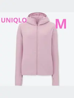ユニクロ　エアリズムUVカットメッシュパーカ（長袖）レディース　ピンク　M