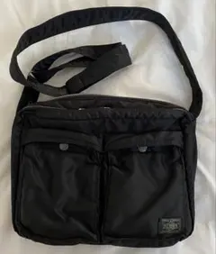 ポーター タンカー 二層 ショルダーバッグ Lサイズ PORTER 黒