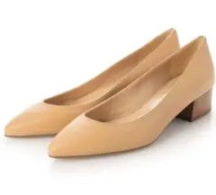 美品　FABIO RUSCONI ポインテッドパンプス ライトベージュ