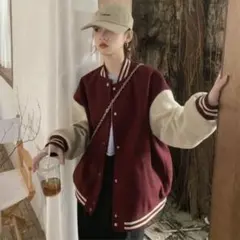 temu 韓国トレンド ベースボールジャケット