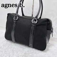 agnes b. アニエスベー ハンドバッグ ミニボストン メッシュ レザー