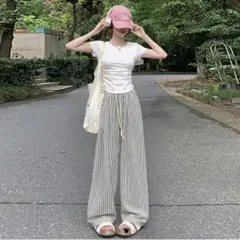 Veara ストライプ柄 パンツ