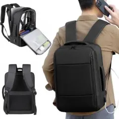 ビジネスリュック メンズ 防水 大容量 17インチPC収納 軽量 通勤 通学