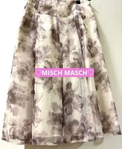 【美品】MISCH MASCH花柄フレアスカート ※丈直し済のサムネイル