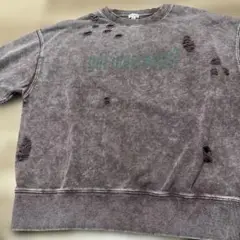 ダメージ加工オーバーサイズスウェット
