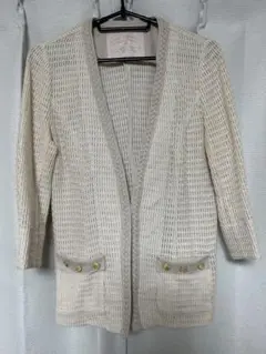 美品　Language カーディガン　ベージュ　サイズ38