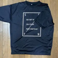 黒 Lサイズ メッセージ Tシャツ