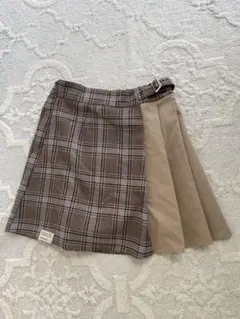 LOVETOKIC チェック柄スカート(中はキュロット)150cm