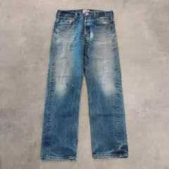 リーバイス501 Levis W36 ブルーデニム 青 古着 鬼ヒゲ 22399 - メルカリ