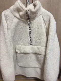 H&M ボアハーフジップ