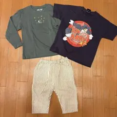 トムとジェリー Tシャツ&長袖Tシャツ&パンツセット