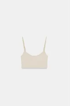 ZARA クロップド丈シームレストップスのサムネイル