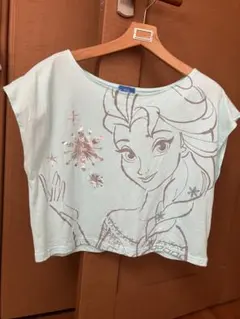 東京ディズニーリゾート「アナ雪エルサ」ショート丈Tシャツ M