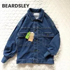 【新品タグ付】人気✴︎BEARDSLEY 袖パフGジャン　インディゴブルー