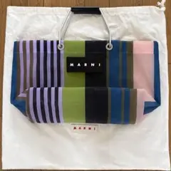 MARNI マルニ ジャガード トートバッグ ピンク グリーン FE1016 - メルカリ