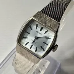 SEIKO レディース 手巻き ブルー 青文字盤 23石 1140-3180